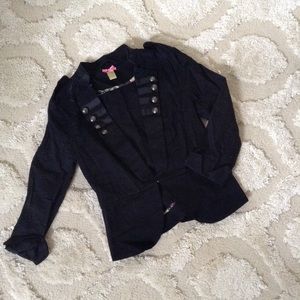 Military Style Short Blazer